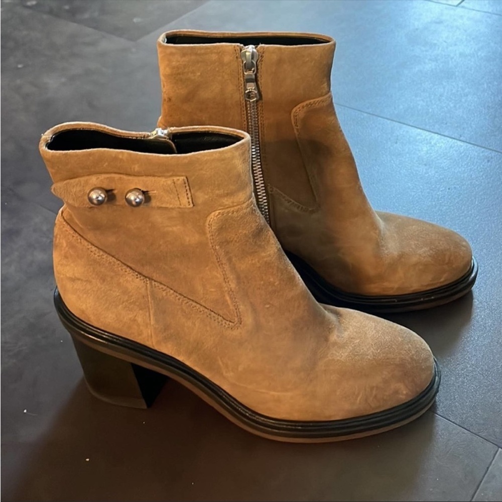 Rag & Bone Olive Tan Soren Suede Booties - Picture 2 of 7